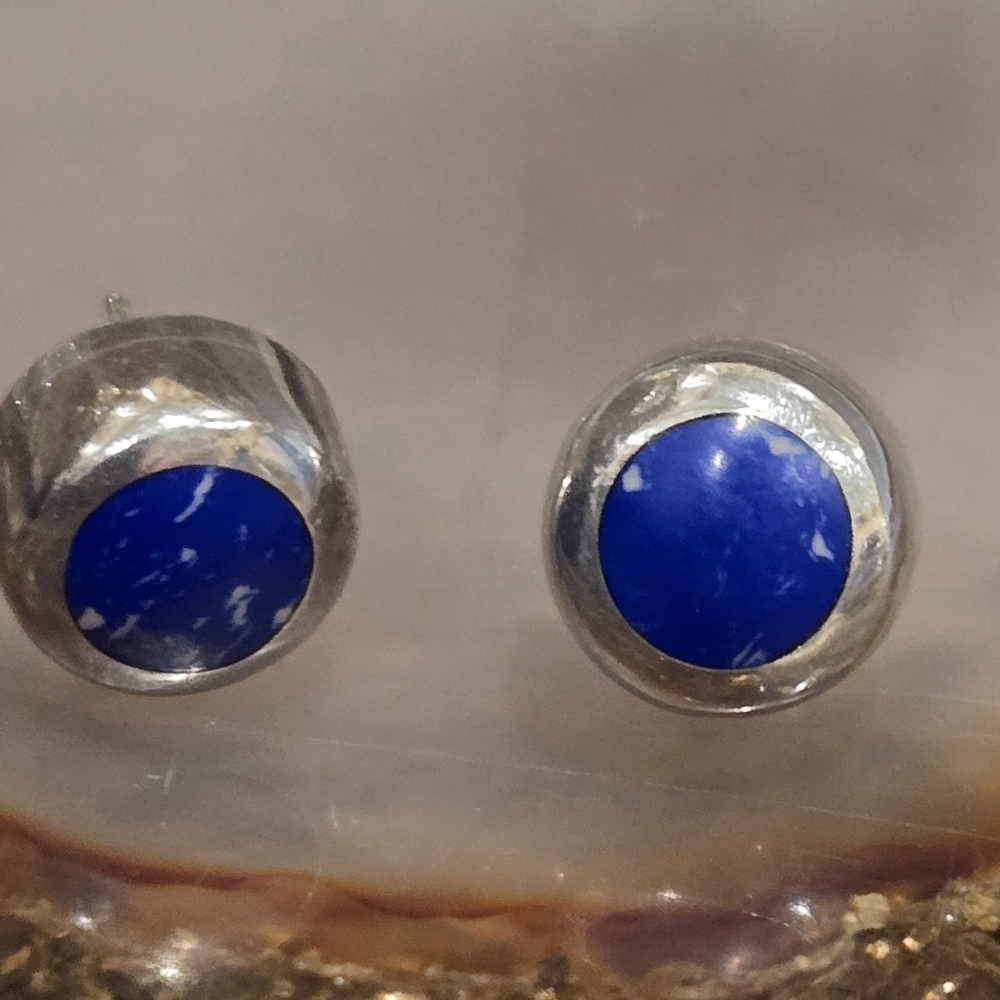 Sterling Silver Lapis Lazui Earrings